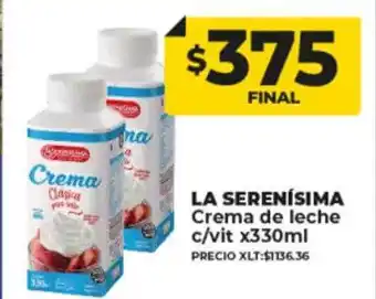 Supermayorista Vital La serenisima crema de leche c vit oferta