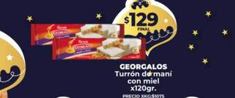 Supermayorista Vital Georgalos turrón de maní con miel oferta