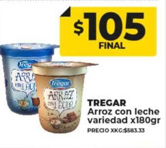 Supermayorista Vital Tregar arroz con leche variedad oferta
