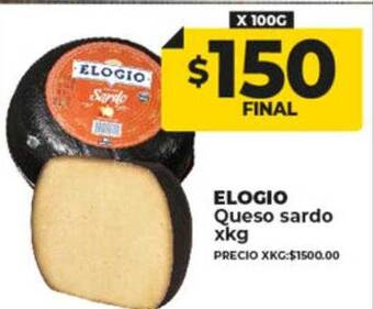 Supermayorista Vital Elogio queso sardo oferta