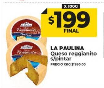 Supermayorista Vital La paulina queso reggianito s pintar oferta