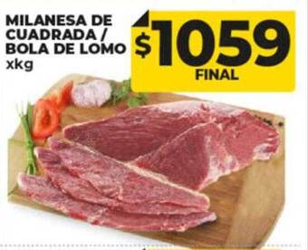 Supermayorista Vital Milanesa de cuadrada bola de lomo x kg oferta