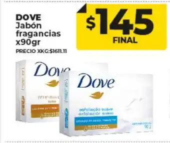 Supermayorista Vital Dove jabón fragancias oferta