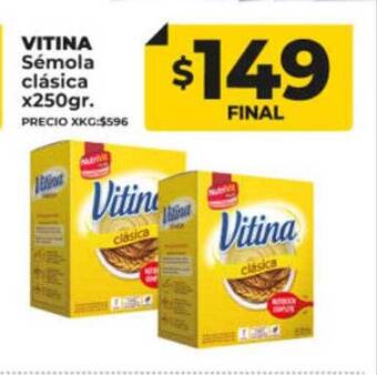 Supermayorista Vital Vitina sémola clásica oferta