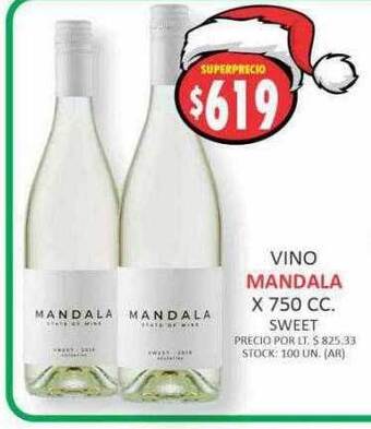 Supermercados Becerra Vino mandala oferta