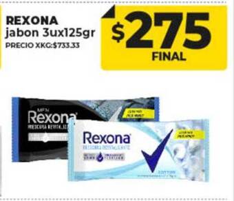 Supermayorista Vital Rexona jabon oferta