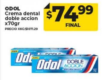 Supermayorista Vital Odol crema dental doble accion oferta