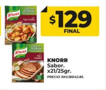 Supermayorista Vital Knorr sabor oferta