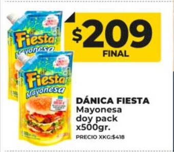 Supermayorista Vital Dánica fiesta mayonesa doy pack oferta