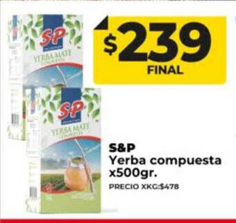 Supermayorista Vital S&p yerba compuesta oferta
