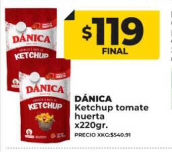 Supermayorista Vital Dánica ketchup tomate huerta oferta