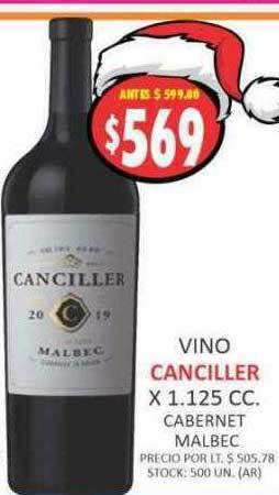 Supermercados Becerra Vino canciller oferta