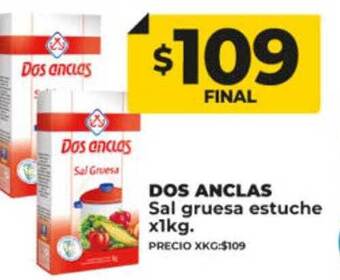 Supermayorista Vital Dos anclas sal gruesa estuche oferta