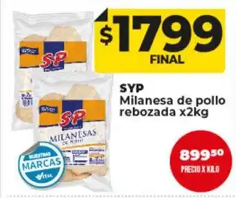 Supermayorista Vital Syp milanesa de pollo rebozada oferta