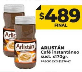 Supermayorista Vital Arlistán café instantáneo sust oferta
