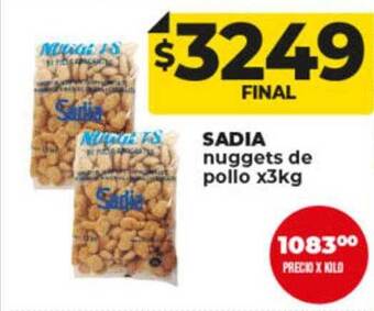Supermayorista Vital Sadia nuggets de pollo oferta