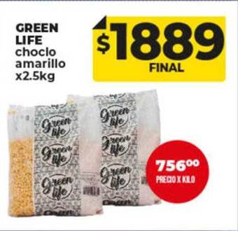 Supermayorista Vital Green life choclo amarillo oferta