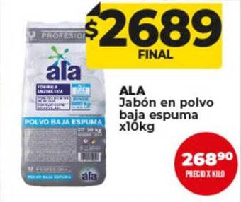 Supermayorista Vital Ala jabón en polvo baja espuma oferta
