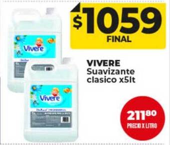 Supermayorista Vital Vivere suavizante clasico oferta