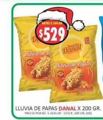 Lluvia de papas danal