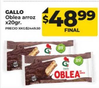 Supermayorista Vital Gallo oblea arroz oferta