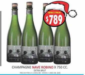Supermercados Becerra Champagne nave robino oferta