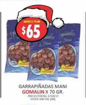Supermercados Becerra Garrapiñadas mani gomalin oferta
