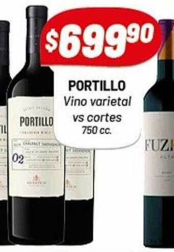 Almacor Portillo vino varietal vs cortes 750 cc oferta