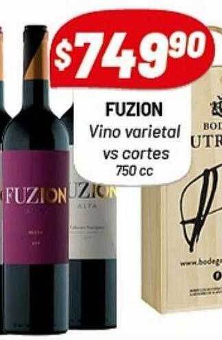 Almacor Fuzion vino varietal vs cortes oferta