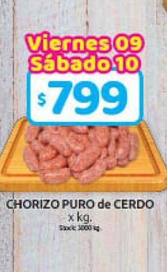 Cordiez Chorizo puro de cerdo x kg oferta