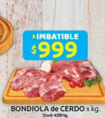 Cordiez Bondiola de cerdo x kg oferta