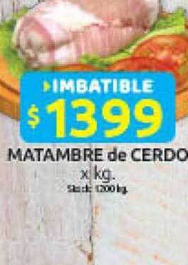 Cordiez Matambre de cerdo x kg oferta