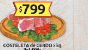 Cordiez Costeleta de cerdo x kg oferta