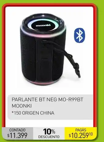 La Anonima Parlante bt neg mo-r99bt moonki oferta