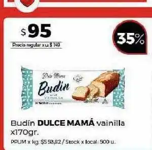 Disco Budín dulce mamá vainilla oferta