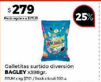 Disco Galletitas surtido diversión bagley oferta