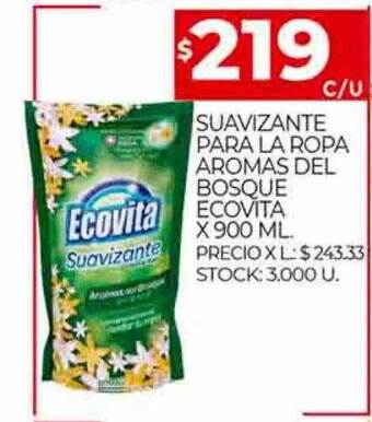 Supermercados DIA Suavizante para la ropa aromas del bosque ecovita oferta