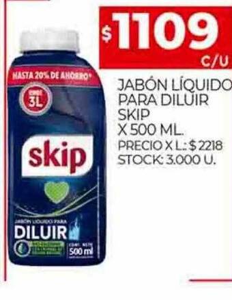 Supermercados DIA Jabón líquido para diluir skip oferta