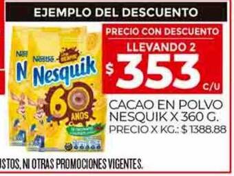 Supermercados DIA Cacao en polvo nesquik oferta