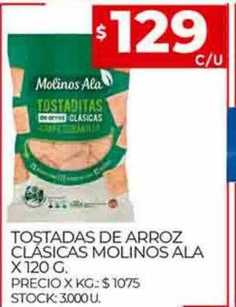 Supermercados DIA Tostadas de arroz clásicas molinos ala oferta
