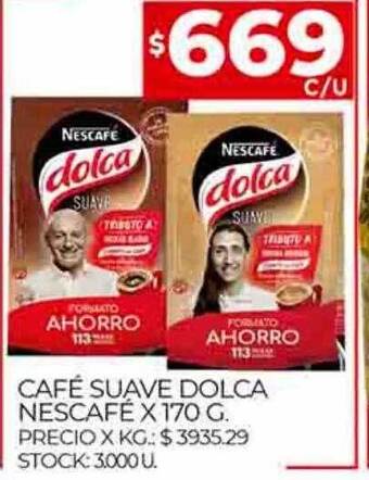 Supermercados DIA Café suave dolca nescafé oferta