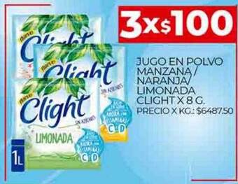Supermercados DIA Jugo en polvo manzana-naranja limonada clight oferta