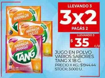 Supermercados DIA Jugo en polvo varios sabores tang oferta