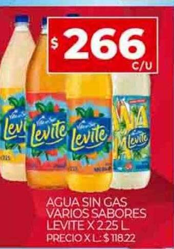 Supermercados DIA Agua sin gas varios sabores levite oferta