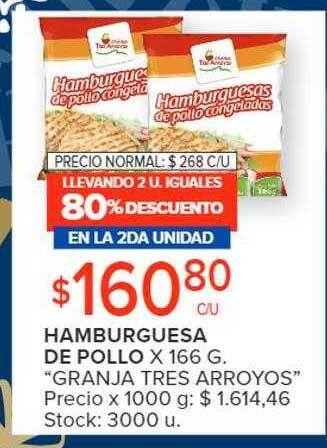 Carrefour Market Hamburguesa de pollo oferta