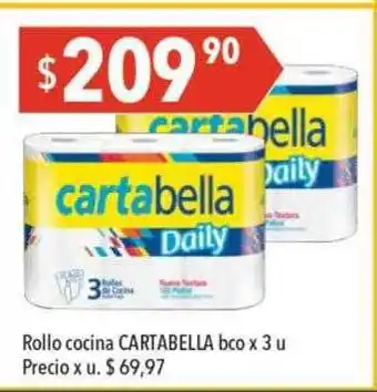 Hergo Rollo cocina cartablla bco x 3 oferta