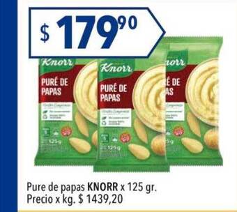 Hergo Pure de papas knorr oferta