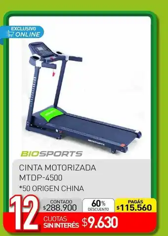 La Anonima Cinta motorizada mtdp-4500 biosports oferta