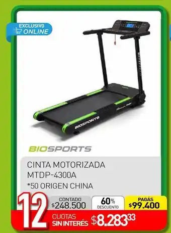 La Anonima Cinta motorizada mtdp-4300a biosports oferta