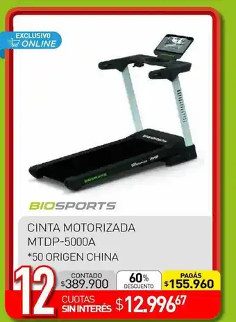 La Anonima Cinta motorizada mtdp-5000a biosports oferta